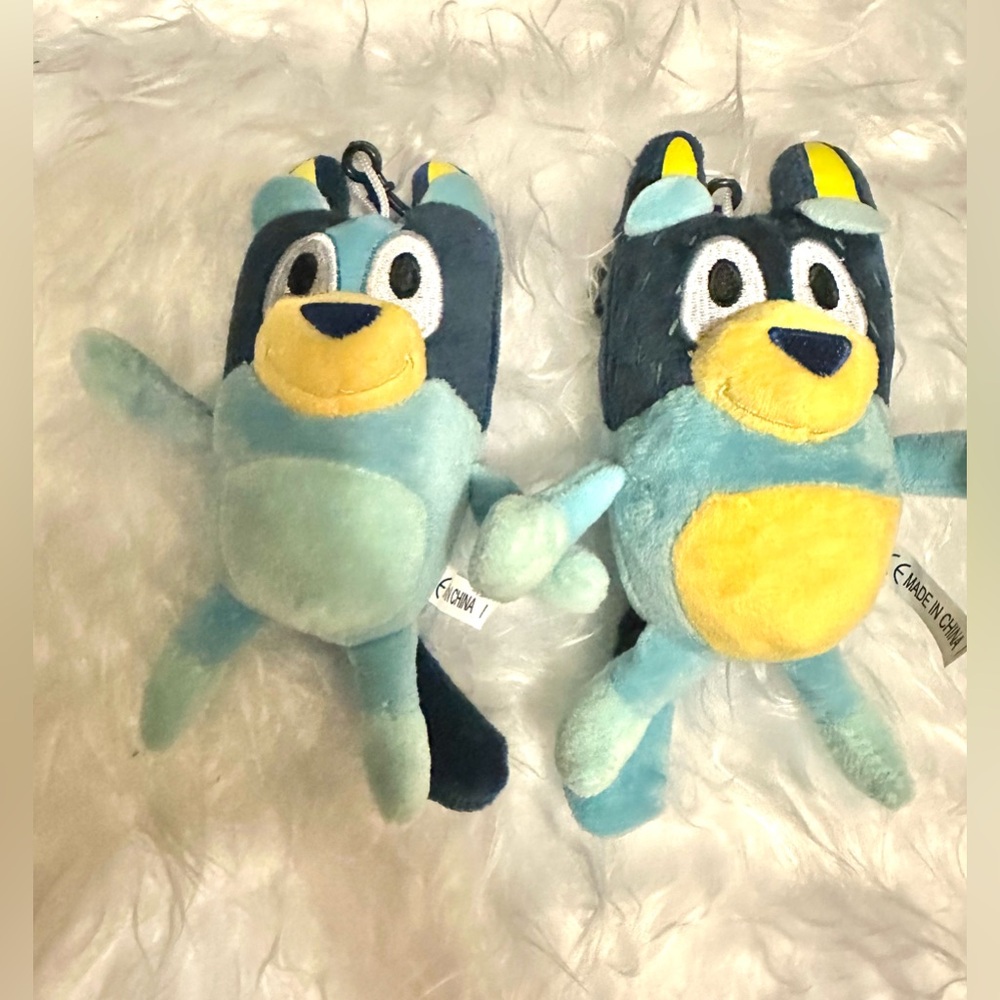 Bluey Plush keychain set